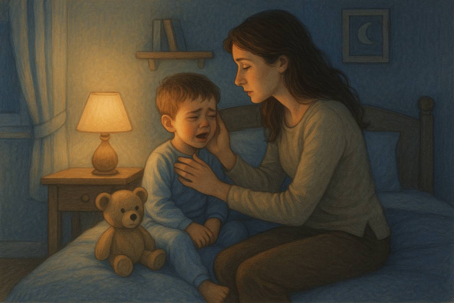 Mi hijo se despierta llorando cada noche: causas frecuentes y cómo ayudar